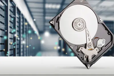 Hard drive Image Representing Data Storage Services